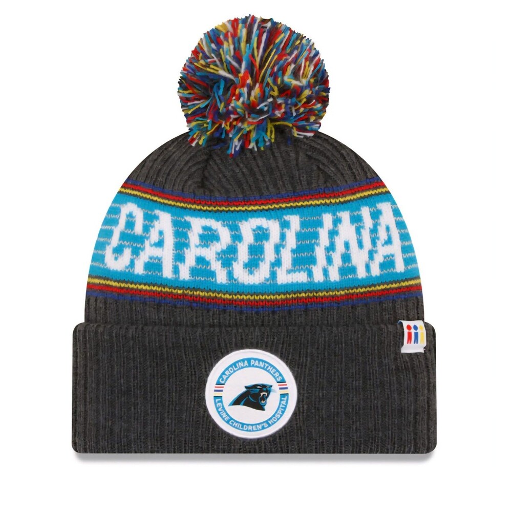 New Era Carolina Panthers Greg Olsen Levine Children’s Hospital Beanie Hat 2022